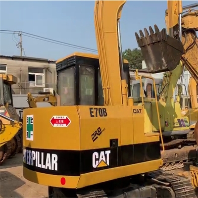 40kw Used Caterpillar Mini Excavator Second Hand Digger E70B in Original Color