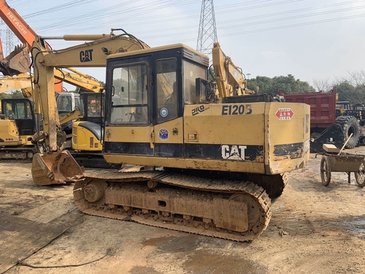 CAT E120B Secondhand Excavators Digger with Hydraulic Valve CAT and Yellow Black Color