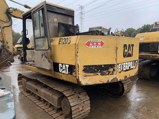 CAT E120B Secondhand Excavators Digger with Hydraulic Valve CAT and Yellow Black Color