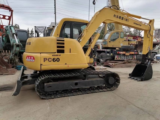 Low working used Komatsu pc60 excavator with engine and pump in good condition