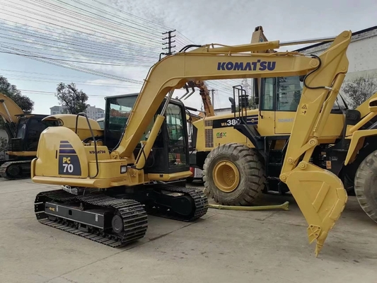 Komatsu PC70 Crawler Excavator 7 Ton Digger with 0-2000 Working Hours Japan Import