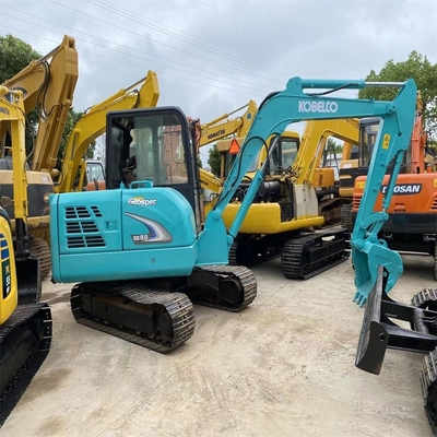 30kw Original Paint Kobelco SK60 Hydraulic Crawler Excavator 6Ton Mini Digger with Blade