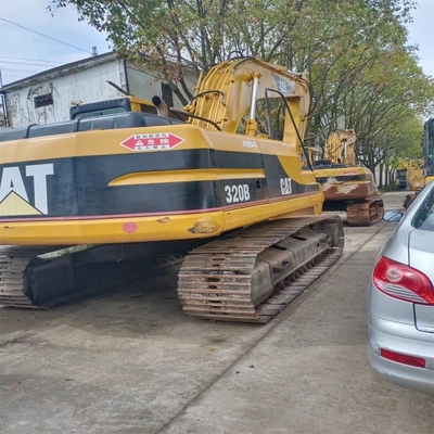 Second Hand Cat 320B Excavator Caterpillar Earth-Moving Machinery with Original Color