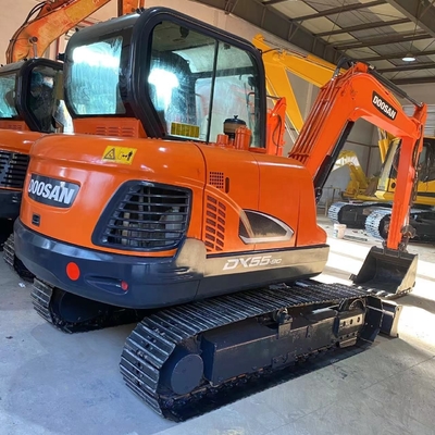 40KW DOOSAN DX55 Excavator Low Energy Consumption 5.5Ton Operating Weight Affordable