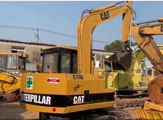 CAT E70B Crawler excavator with durable hydraulic cylinder and long service life