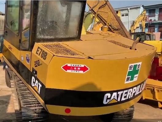 CAT E70B Crawler excavator with durable hydraulic cylinder and long service life