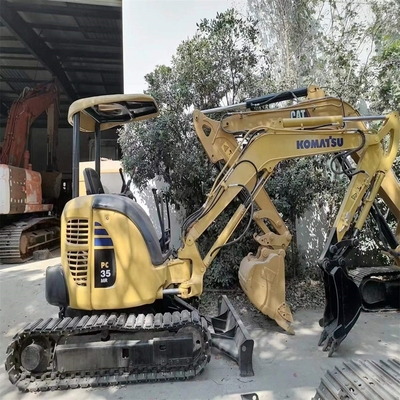 Original Color Used KOMATSU PC35 Crawler Excavator Multi Function 3500 KG High Qualit