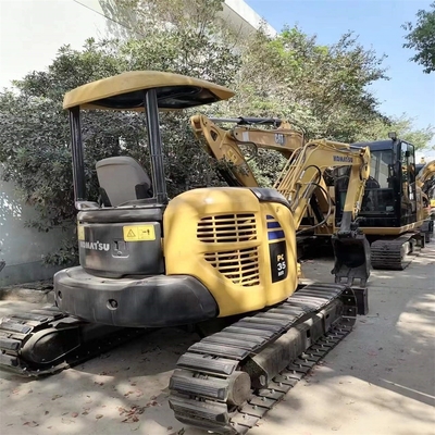 Original Color Used KOMATSU PC35 Crawler Excavator Multi Function 3500 KG High Qualit