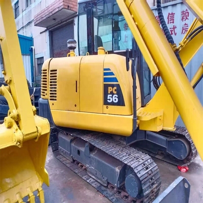 Used Komatsu PC56 5.6ton Mini Excavator with Original Japan Engine Ready to Work