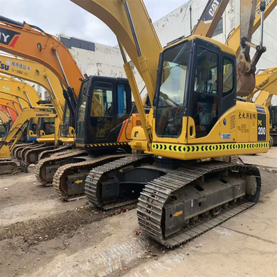 20 Ton Komatsu PC200 Used Medium Hydraulic Crawler Excavator Japan and Well-Maintained