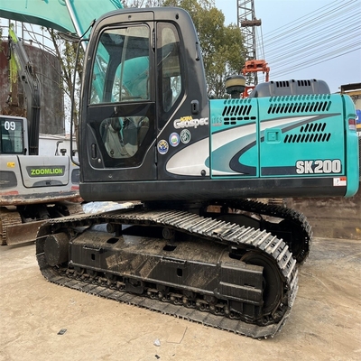 Crawler Tracked Construction Equipment Kobelco SK200-8 Excavator with 0-2000 Working Hours