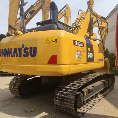 Low Hours KOMATSU PC200-8 Excavator Secondhand Heavy Equipment 20ton Crawler Digger