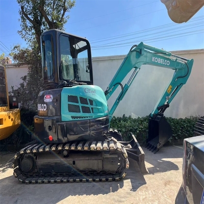 Second-hand Kobelco SK55SR Mini Excavator 5.5 Ton Used Cabin 0-2000 Working Hours