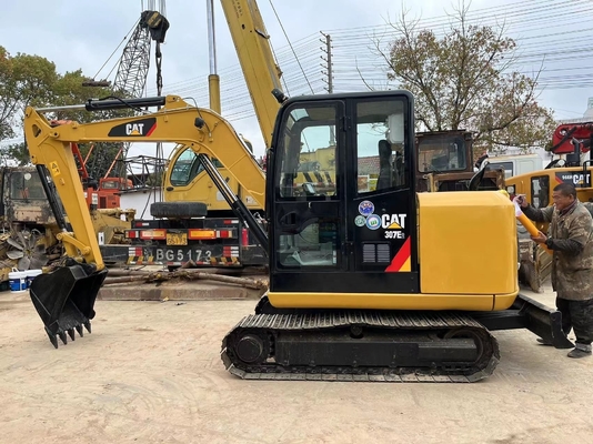 CAT 307E Used Mini Excavator 7ton Excellent Condition Low Hours Hydraulic Digger