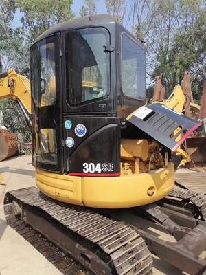 Low Hours 3ton CAT 304SR Secondhand Hydraulic Digger with and Flexible Operation