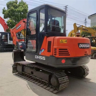 Original Doosan DH55 Excavator with 0.3M³ Bucket Capacity and 5.5TON Operating Weight