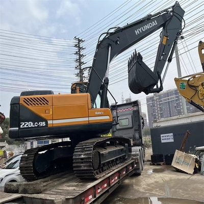 Well-Maintained Hyundai 220LC-9S Crawler Excavator with Diesel Engine in Good Condition