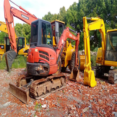Japan Excellent Used Kubota KX155 Mini Excavator 5.5tons with Bulldozer Crawler