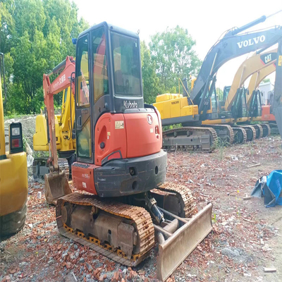 Japan Excellent Used Kubota KX155 Mini Excavator 5.5tons with Bulldozer Crawler