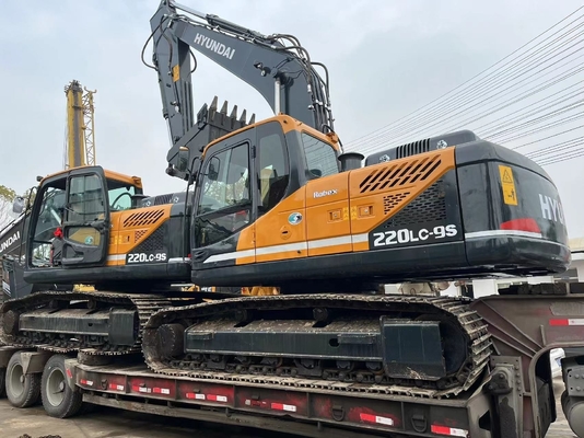 Used HYUNDAI 220LC-9S Excavator Crawler Hydraulic Digger with and from Original KOREA