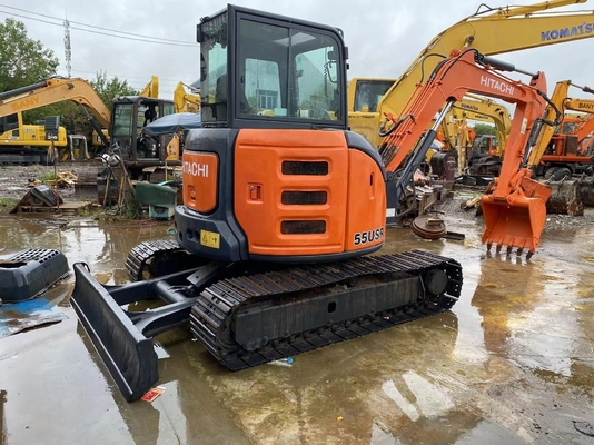 High Working Efficiency HITACHI ZX55USR Mini Excavator 5.5ton Operating Weight Used
