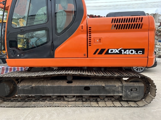 Second Hand Hydraulic Crawler Digger 14TON Operating Weight Doosan DX140LC Excavator