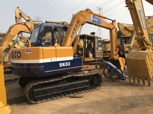 Original Color Used KOBELCO SK03 Excavator Digger with Low Working Hours in Shanghai