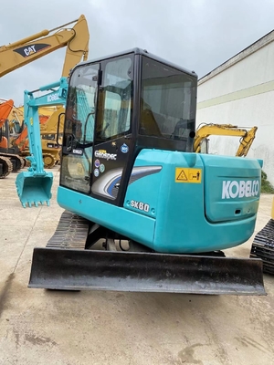 Used KOBELCO SK60 Excavator in Shanghai Secondhand Digger with Low Working Hours