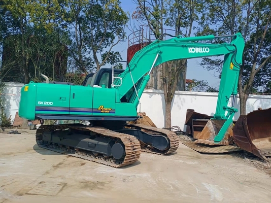 Used Kobelco SK200-6 Crawler Excavator with 66KW Power in Good Condition