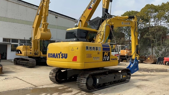 11000 KG Used Komatsu PC110 Excavator with EPA Engine in Good Condition from Shanghai