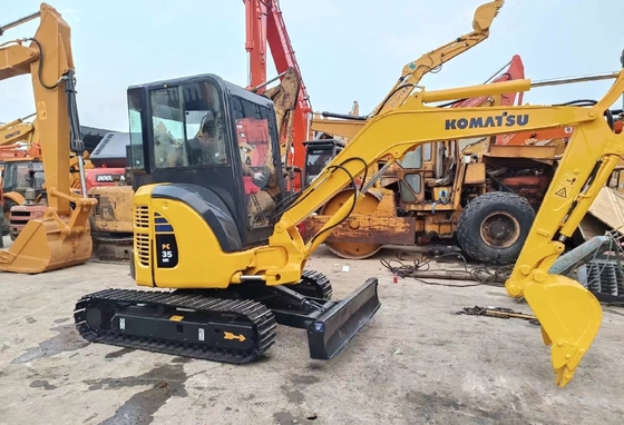 Mini Digger KOMATSU PC35 Excavator Secondhand Low Fuel Consumption and Japan Made