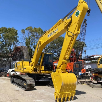 Hydraulic Crawler Digger Yellow Komatsu PC220 Excavator with Low Fuel Consumption