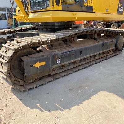 Japan Import Secondhand Komatsu PC450 Excavator Used 45Ton Digger in Shanghai Yard