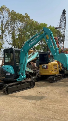 Kobelco SK35 Hydraulic Digger Machinery 3 Ton Crawler Machine with and Original Color