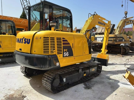 Good Condition Crawler Mini Digger Komatsu PC56 Used Original Japan 5T Mini Excavator