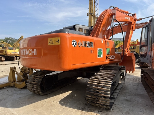 Second-hand Digger Moving Type Crawler Excavator Hitachi EX200 Used Excavator