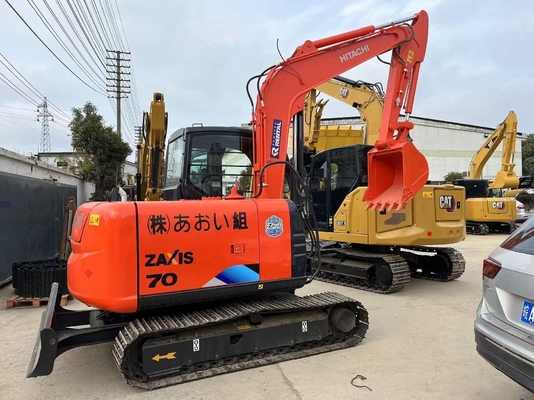 7T Mini Digger Hitachi zx70 Crawler Mini Excavator with EPA Engine Used Original Japan