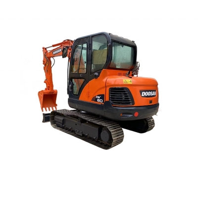 Heavy Construction Equipment Doosan DX60 Used Excavator with Hydraulic Cylinder