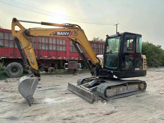5Ton Crawler Excavator Used Sany SY55 Original Paint Hydraulic Medium-size Excavator