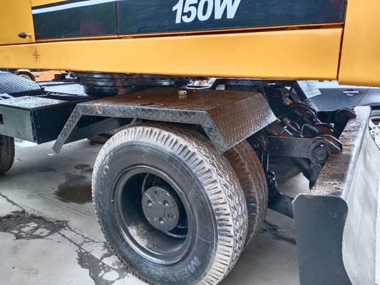150W Used Hyundai Wheel Excavator Well-Maintained Second Hand 15 Ton Heavy Equipment