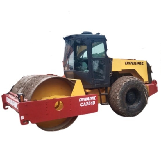 Original Sweden CA251D Dynapac Single Drum Roller Used for Road Construction Machinery