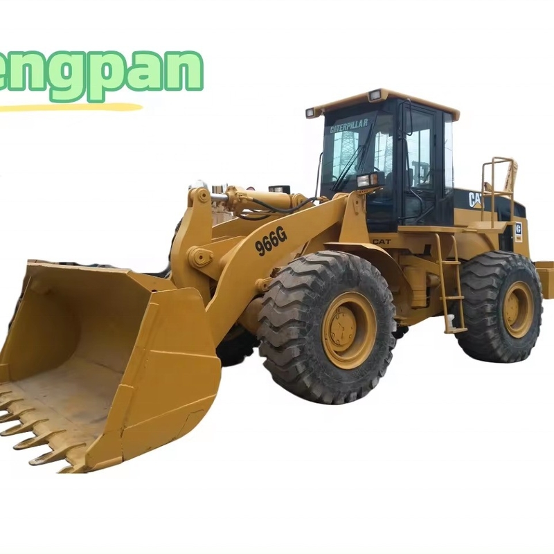 11000 12000 kg Machine Weight Used CAT 966G Wheel Loader with Nabtesco Hydraulic Pump