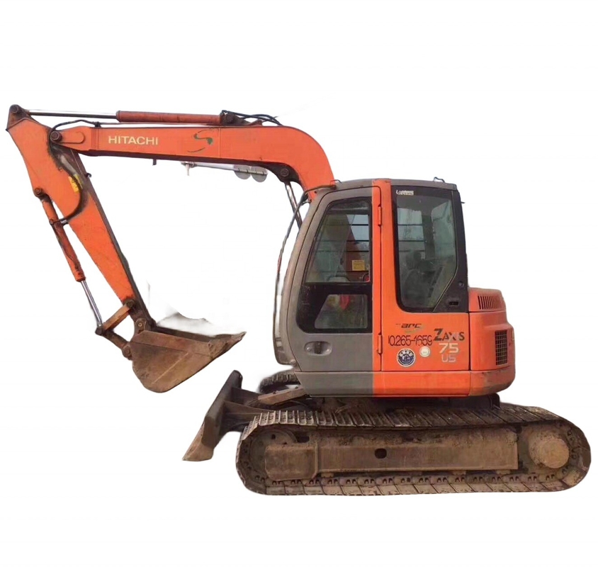Original Japan 7T Excavator Hitachi zx75us zaxis75us Crawler Digger with EPA Engine
