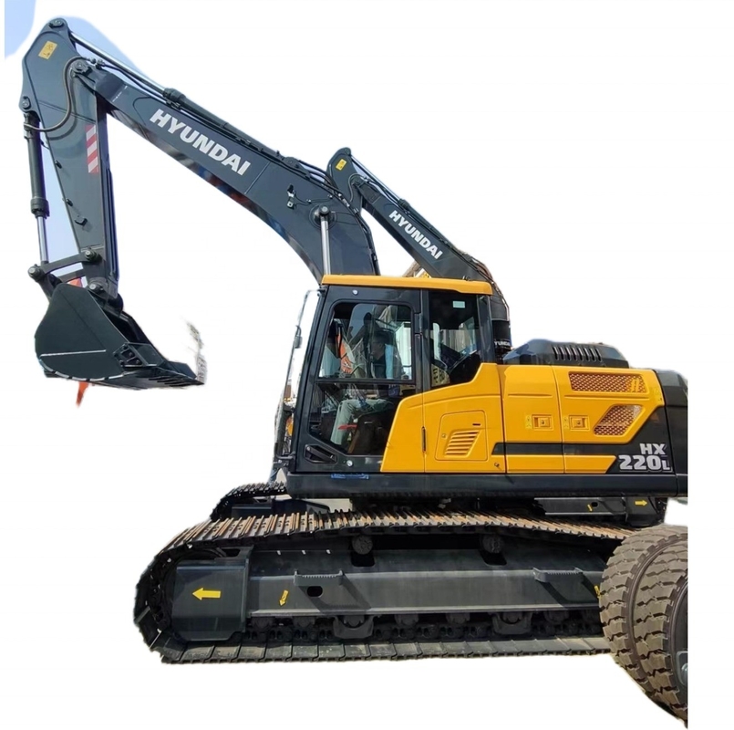 Original Paint HX220L Hyundai Excavator with EPA Engine and 1.2M³ Bucket Capacity
