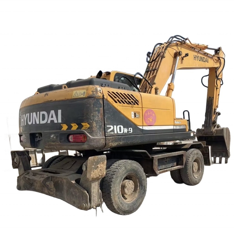0-2000 Working Hours Used Hyundai 210W-9 Excavator with EPA Engine and Original Paint