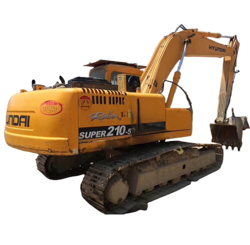 Original Paint 21 TON Korea Robex210w-5 EPA Engine Hyundai 210w-5 Hydraulic Excavator