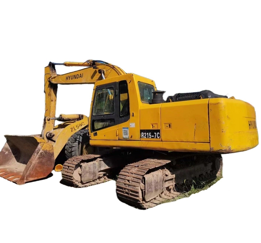 EPA Engine R215-7C Hyundai Excavator with Used Original Paint and Low Hours