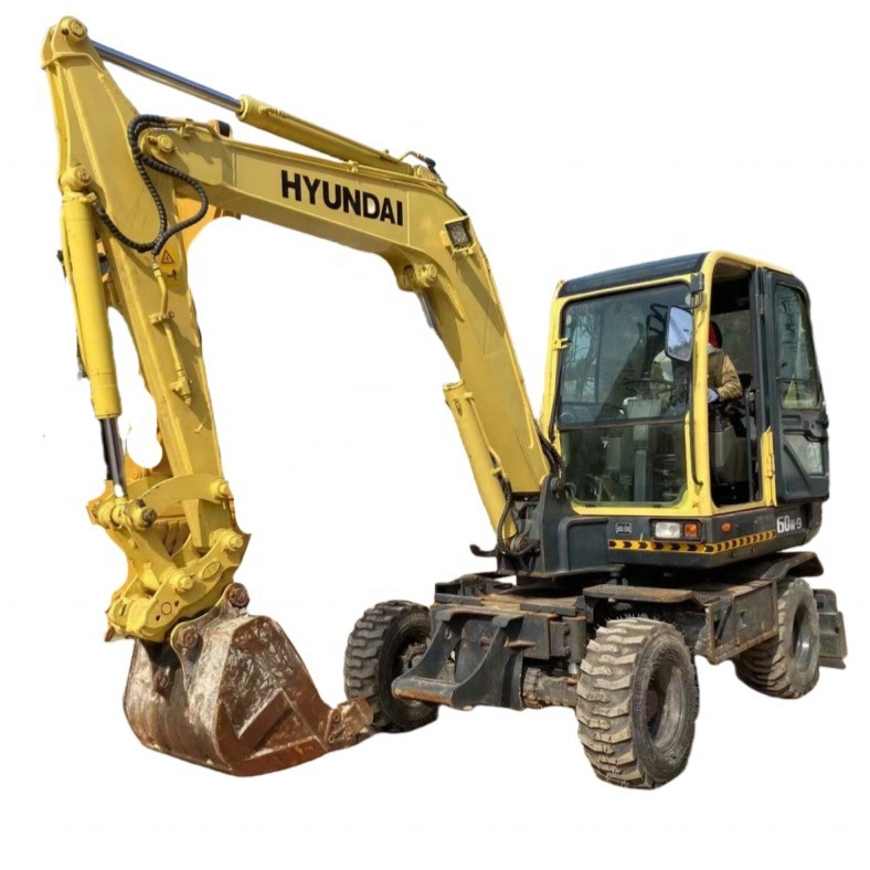 Hyundai 60w-9 Used Korea Original 6ton Excavator Crawler Digger 6000 kg Machine Weight