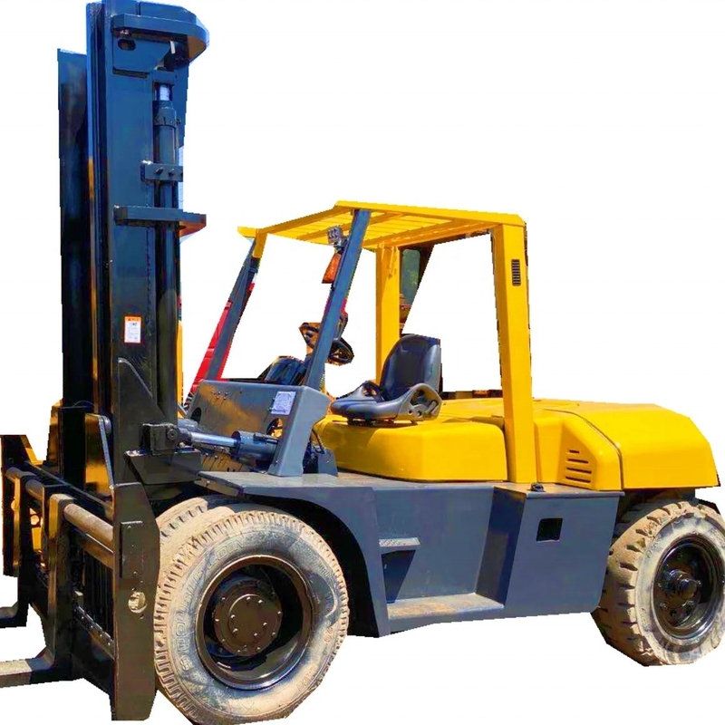 Good Condition TCM 100 10 Ton Used Forklift with Original Paint and EPA Engine in Yellow