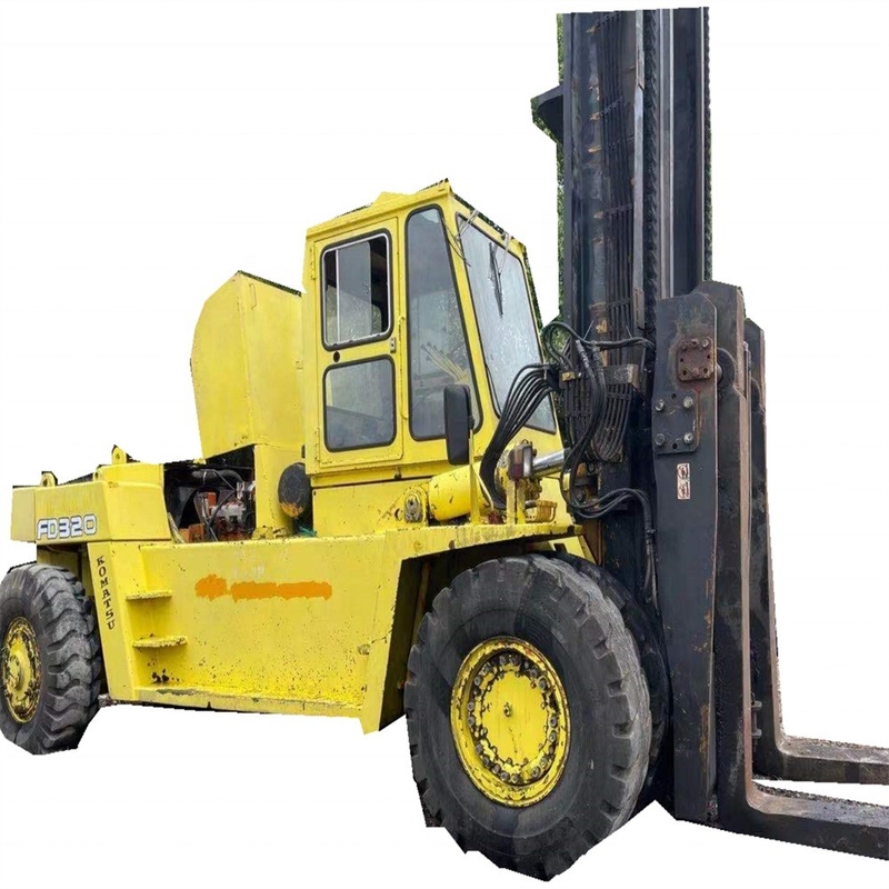 Used 30TON Heavy Duty Forklift Komatsu FD320 Secondhand Original Japan for Warehouse